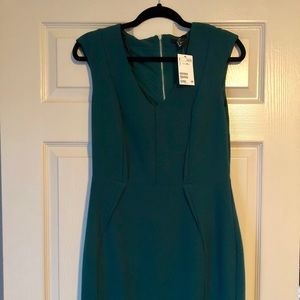 Knee length tailored pencil dress